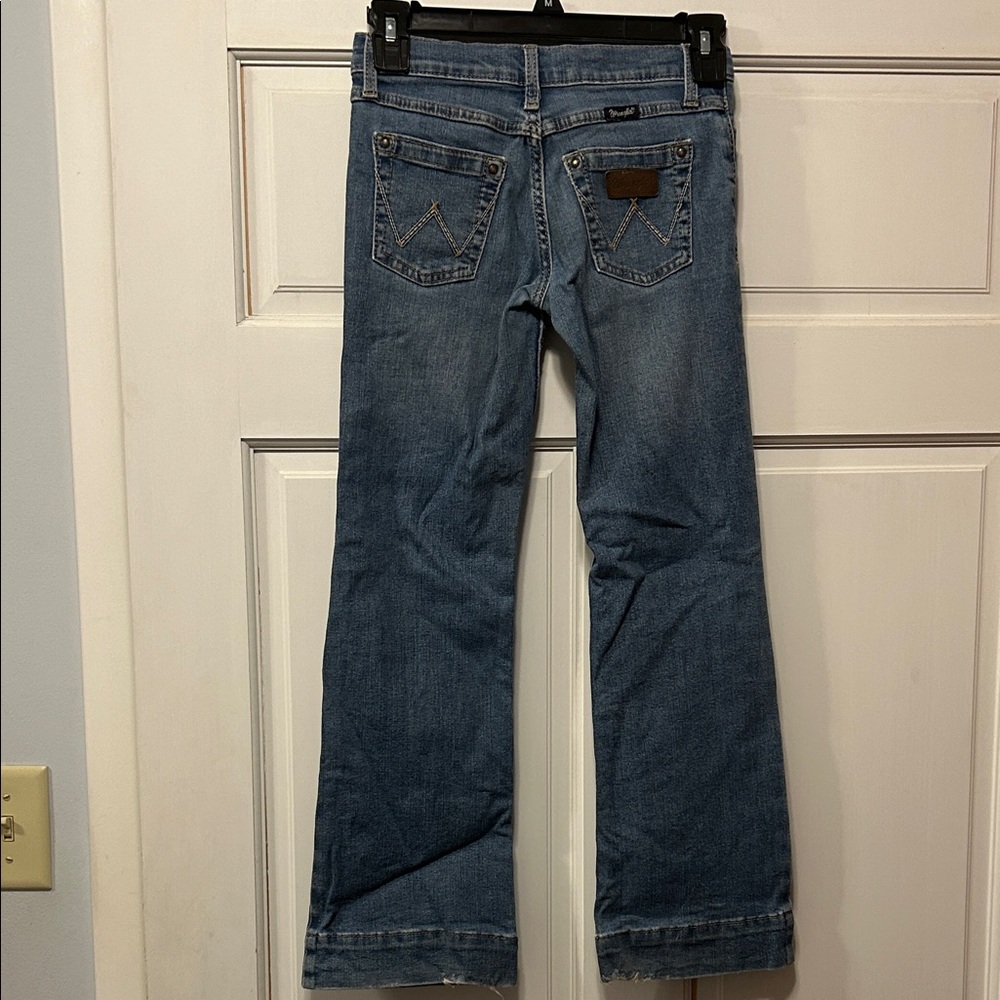Wrangler Girls 8 Regular Light Blue Jeans - Picture 6 of 10